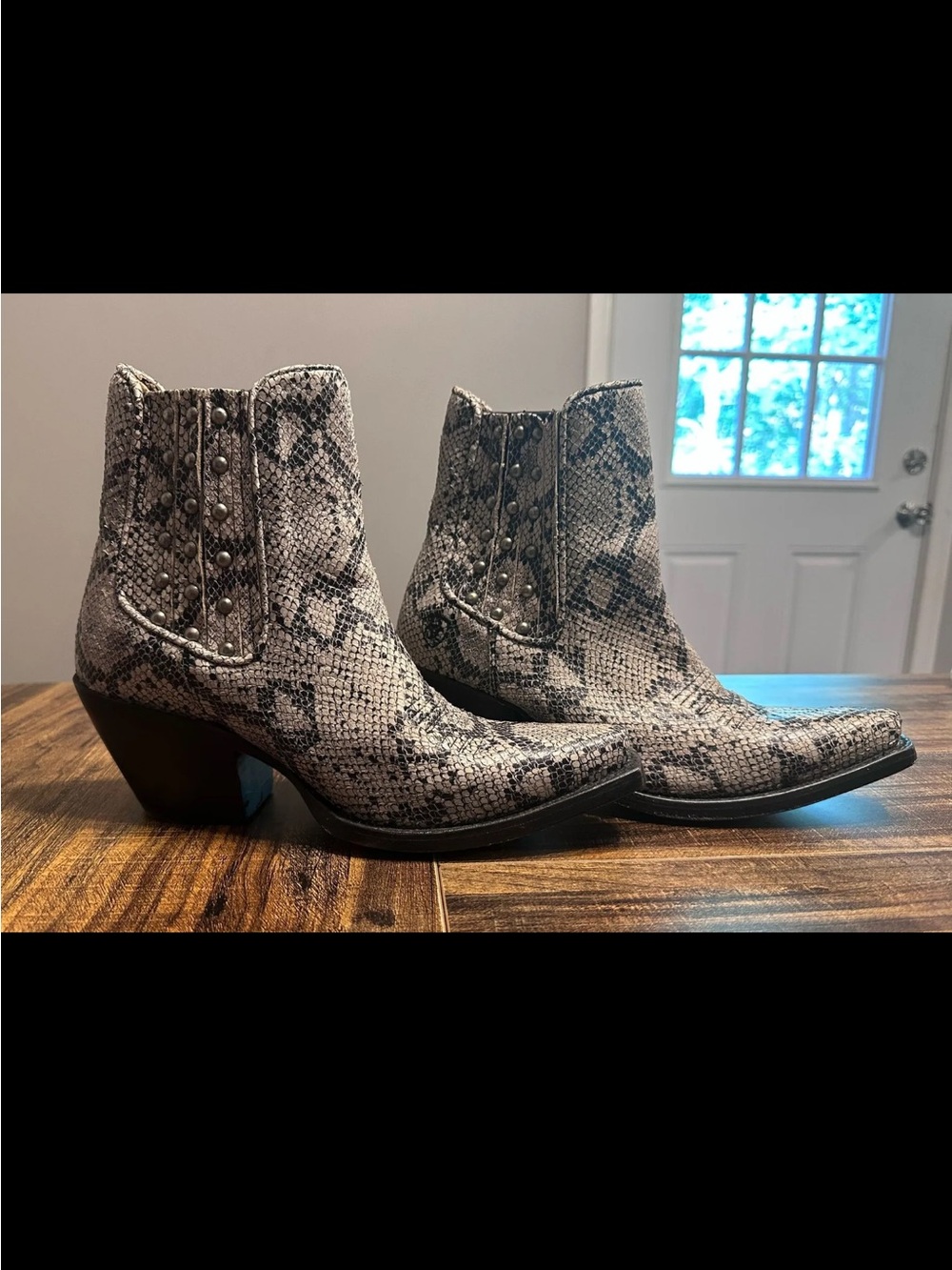 Women’s Ariat Snake-Print Ankle Boots